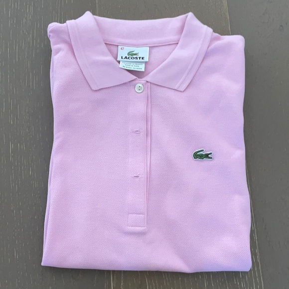 Tops - Lacoste Pink Polo Short Sleeve Size 42